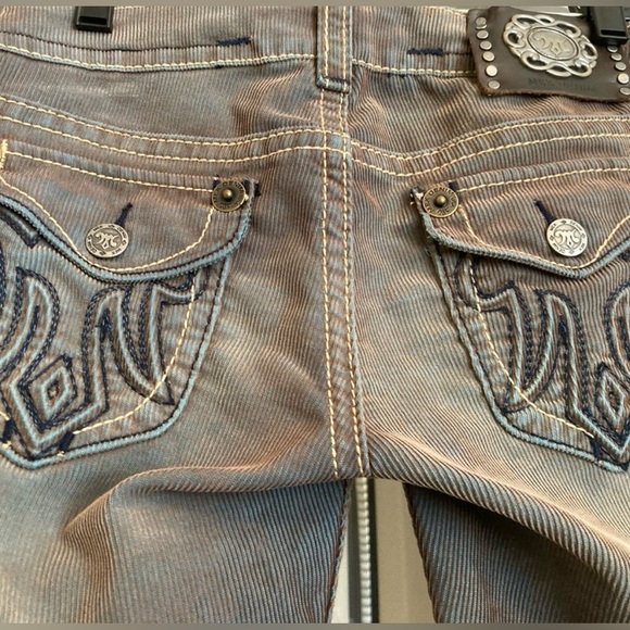 MEK Denim Low-rise Corduroy Straight Bootcut Jeans Size 27 - Picture 1 of 12